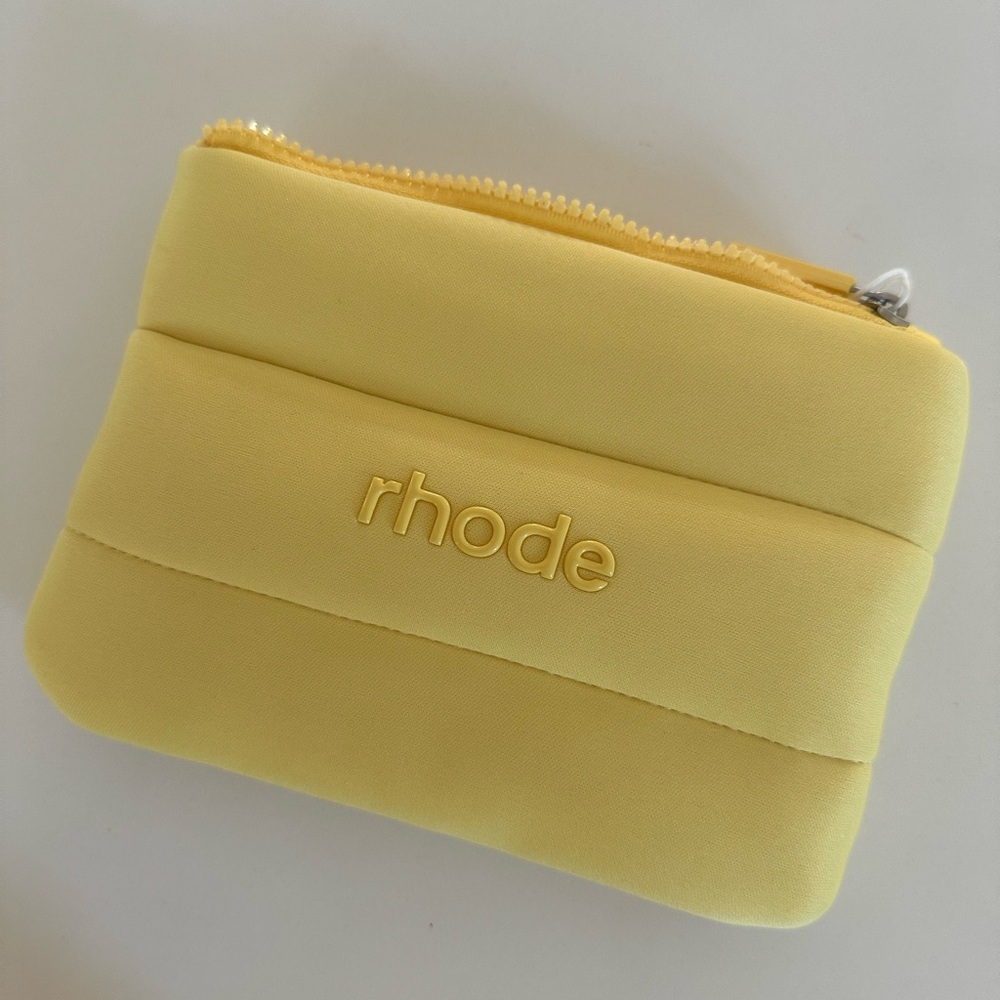 RHODE Soft Yellow Zip Pouch